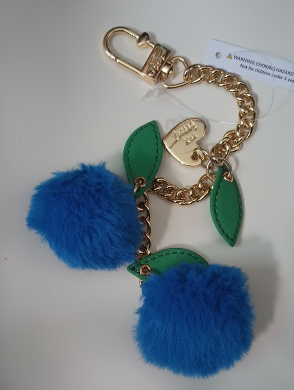 Betsey Johnson Blueberry Bag Charm/Chain